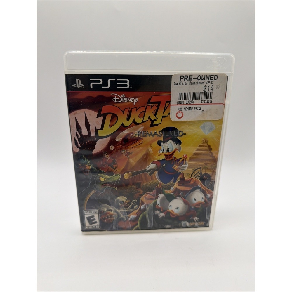 2013 Disney DuckTales Remastered PlayStation 3 PS3 Scrooge No Manual TESTED